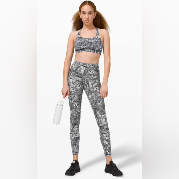 Lululemon Athletica Wunder Train High Rise Tight 25” Tear It Up Alpine - Picture 4 of 9